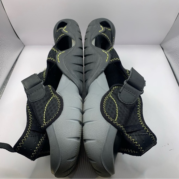 CROCS #15041 BLACK NYLON HOOK LOOP CLOSURE COMFORT FISHING SPORT SANDALS  12 - Picture 8 of 10